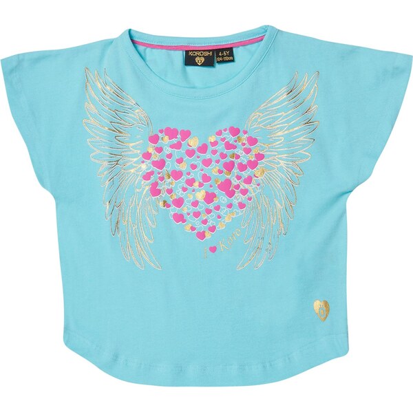 KOROSHI Tričko tyrkysová / zlatá / ružová / biela 65879316