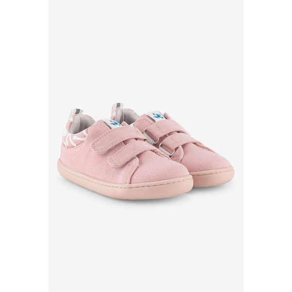 Hopfrög Kids Smart Walker Recycled Canvas Eco Pink barefoot tenisky 63752889