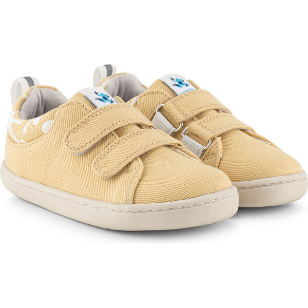 Hopfrög Kids Smart Walker Recycled Canvas Eco Yellow barefoot tenisky 63752890