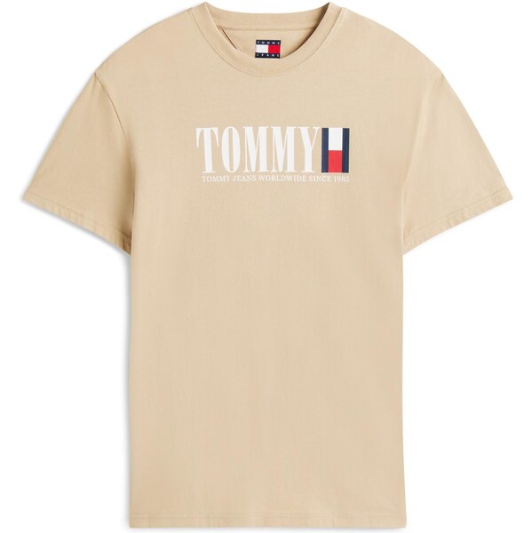 Tommy Jeans Tričko námornícka modrá / kaki / jasne červená / biela 63741735