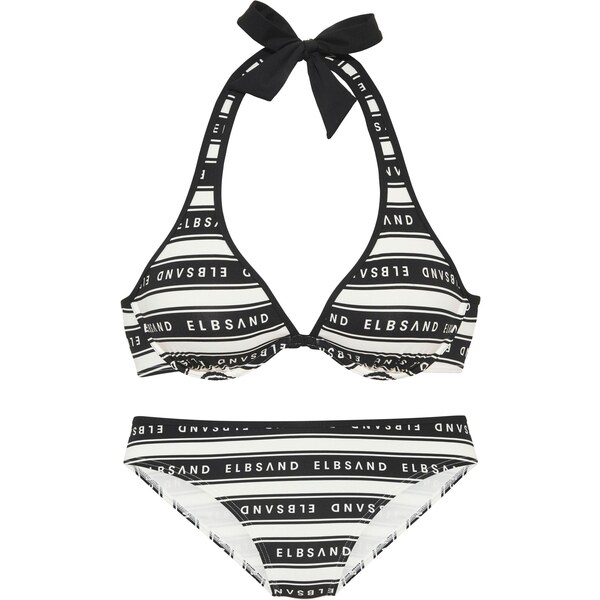 Elbsand Bikiny čierna / biela 63874012