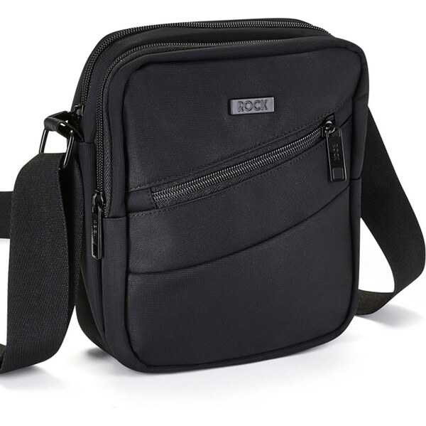 Taška cez rameno ROCK SB-0047 - čierna 63751194