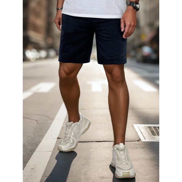 Dstreet Pánske granátové kraťasy s vreckami na zips 63774251