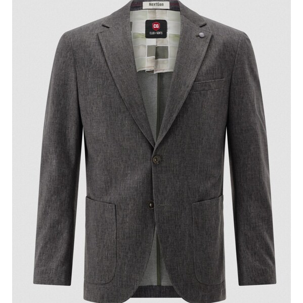 Pánske tmavosivé Jersey sako CLUB OF GENTS slim fit 63753265