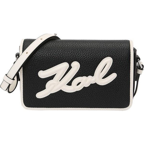 Karl Lagerfeld Taška cez rameno krémová / čierna 63769084