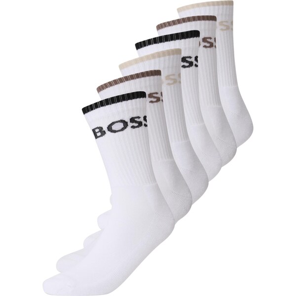 BOSS Ponožky béžová / hnedá / čierna / biela 63769209