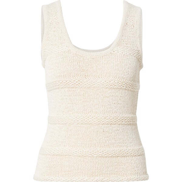 Samsøe Samsøe Vyšívaný top Sanettie biela ako vlna 63769389