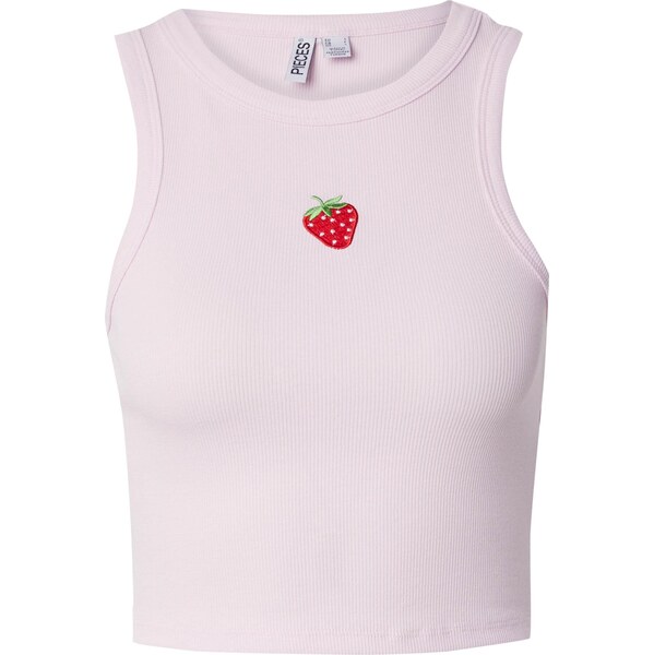 PIECES Top PCMIMI svetlozelená / ružová / červená 63769454