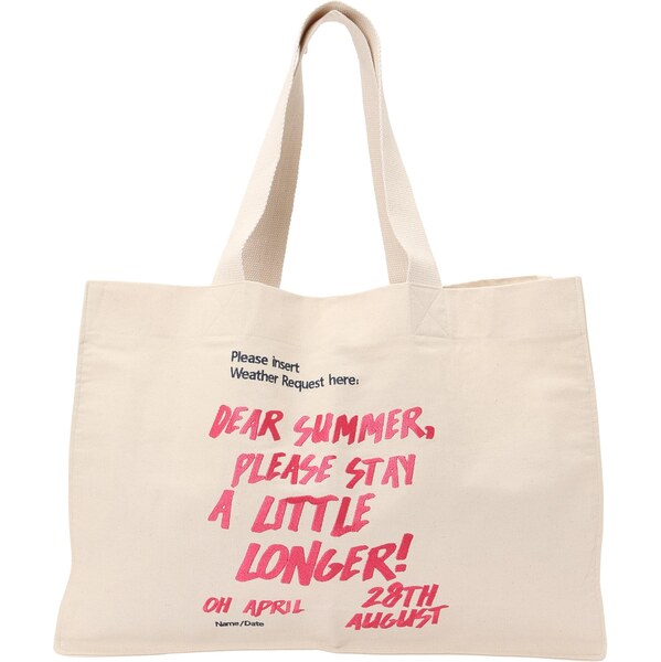 OH APRIL Shopper Dear Summer grenadínová / čierna / šedobiela 63874141