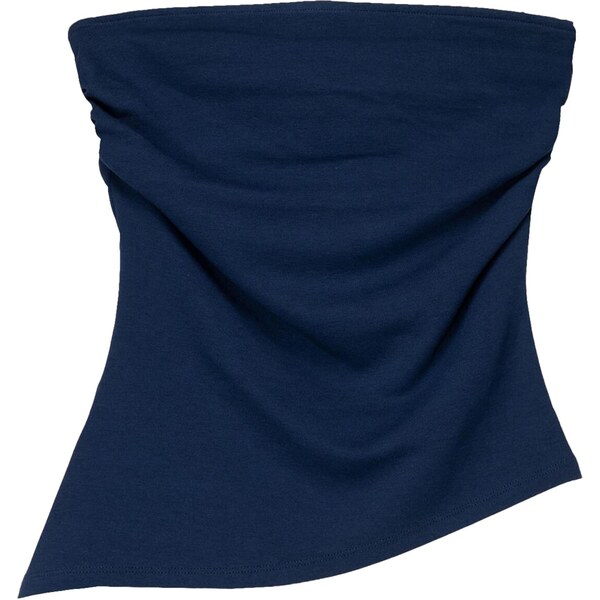 Bershka Top námornícka modrá 65879232