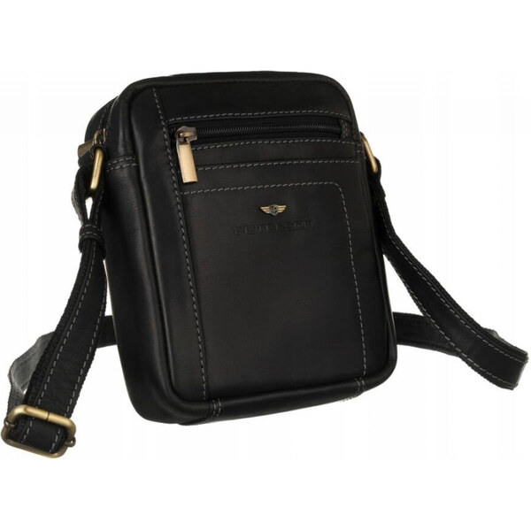 Peterson Pánska kožená crossbody taška čierna (GT237) 63773851