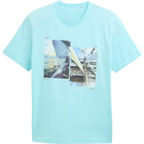 TOM TAILOR Tričko modrá / tyrkysová / zelená / čierna 63780346