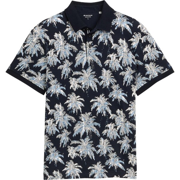 TOM TAILOR Tričko svetlobéžová / námornícka modrá / modrosivá / 63780385