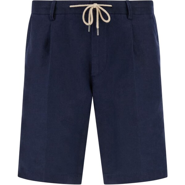 Boggi Milano Nohavice s pukmi námornícka modrá 63780399