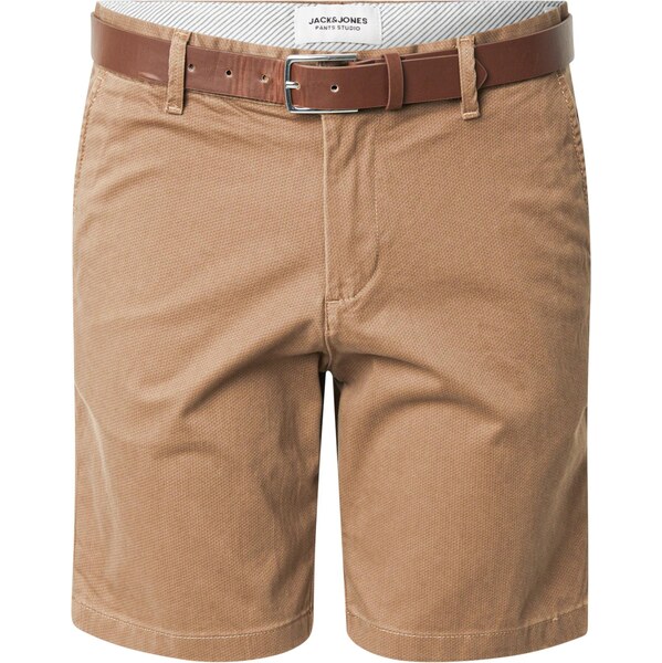 JACK & JONES Chino nohavice JPSTMARCO LEGACY hnedá / brokátová 63780527