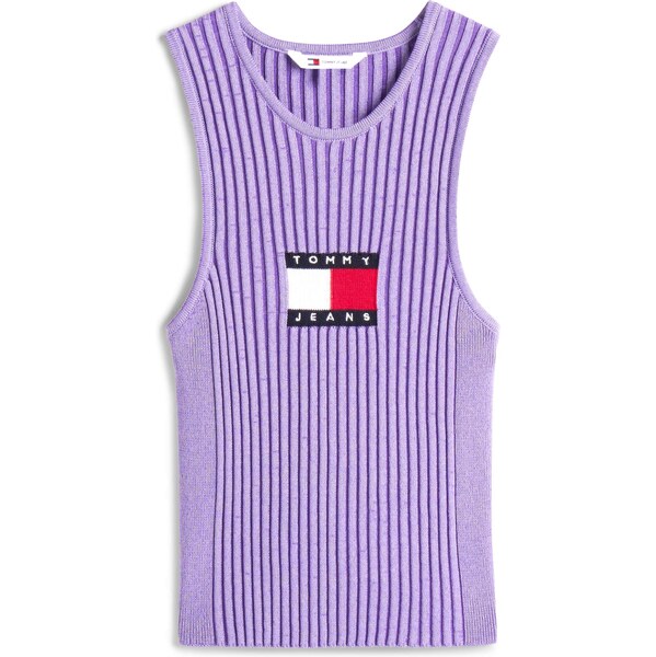 Tommy Jeans Vyšívaný top námornícka modrá / levanduľová / jasne 63780586