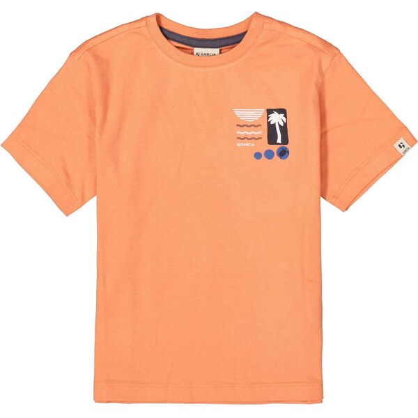 GARCIA Tričko modrá / oranžová / čierna / biela 63780601
