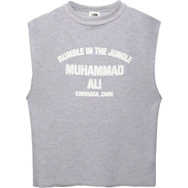 Pull&Bear Tričko svetlosivá / biela 64167151