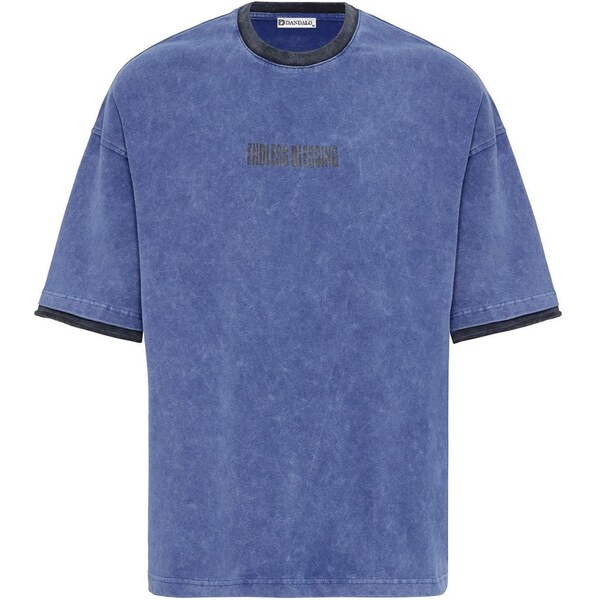Dandalo Tričko zafírová / sivá melírovaná 65921599