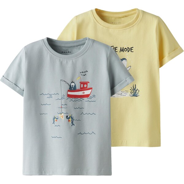 NAME IT Tričko NMMVUX svetlomodrá / svetložltá / červená / biela 63780970