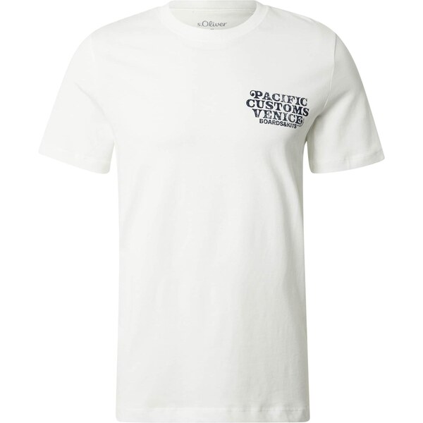 s.Oliver Tričko modrosivá / biela 63780728