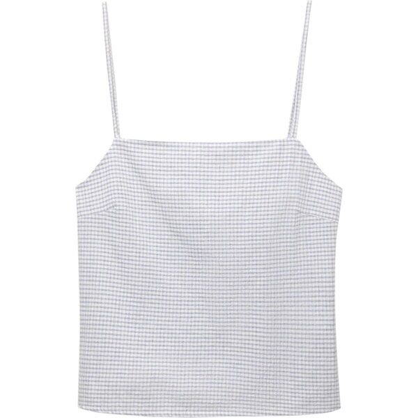 Pull&Bear Top sivá / biela 65879695