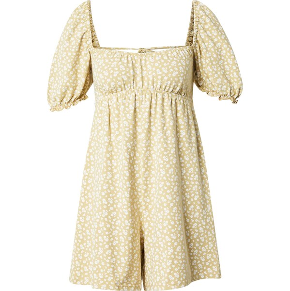 Miss Selfridge Overal pastelovo žltá / biela 66008122