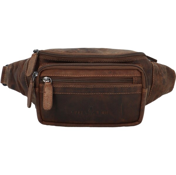 Pánska kožená ľadvinka khaki - Greenwood Sanitar Khaki 63786262