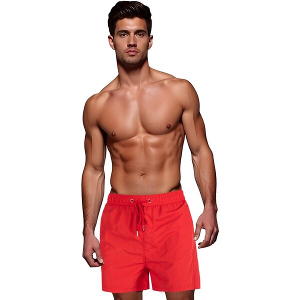 Dstreet Módne červené pánske plavky 63788212