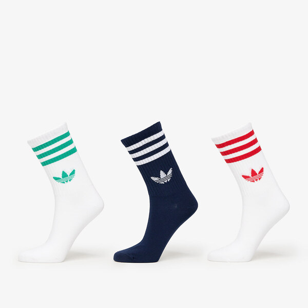 adidas Originals adidas 3-Stripes Crew Socks 3-Pack White/ Black/ 63789612