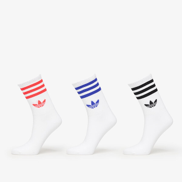 adidas Originals adidas 3-Stripes Crew Socks 3-Pack White/ Black/ 63789613