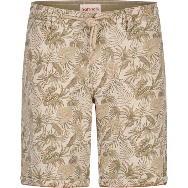 Pánske bavlnené kvetované bermudy s ľanom HATTRIC 63790033