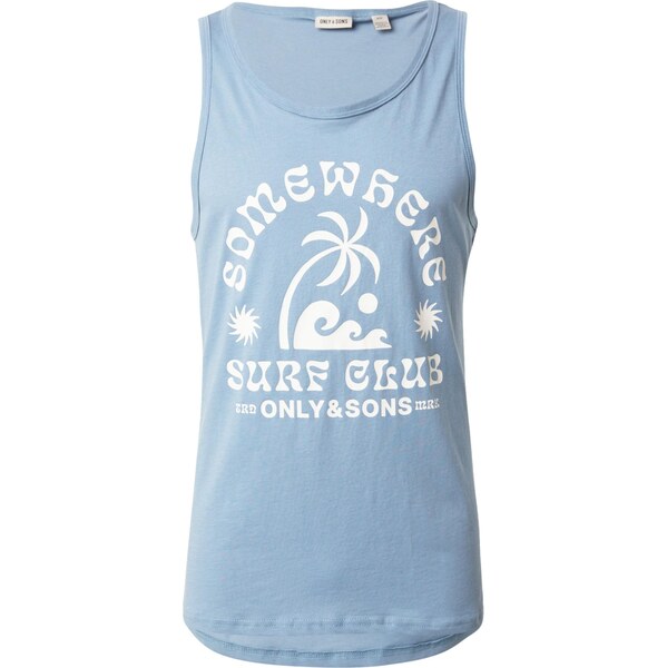 Only & Sons Tričko ONSMATTEO modrá denim / biela 63791842