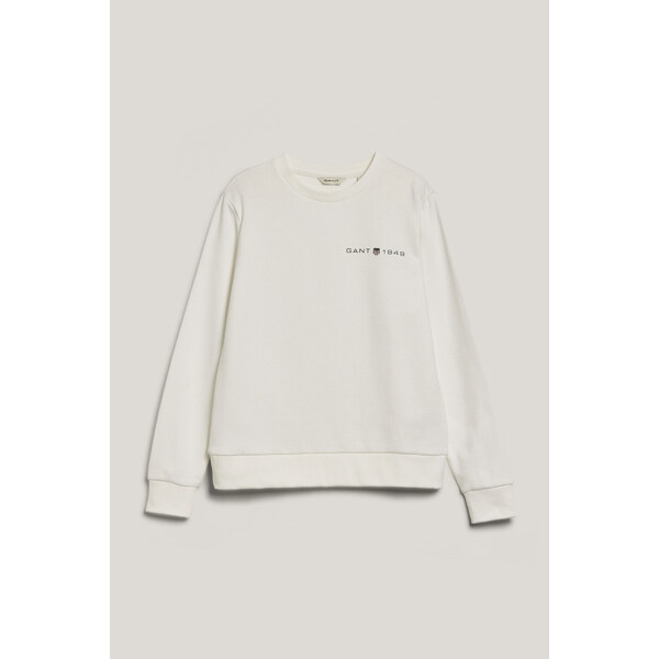 MIKINA GANT REG PRINTED GRAPHIC C-NECK EGGSHELL 58225160