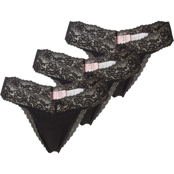 Hunkemöller Tangá Madison čierna 65653355