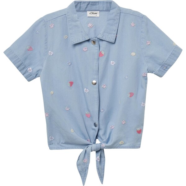 s.Oliver Blúzka svetlomodrá / svetložltá / pastelovo červená / biela 63791561