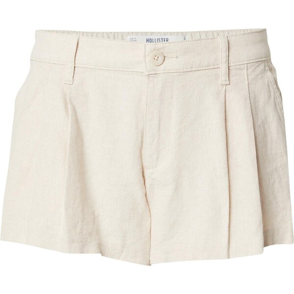 HOLLISTER Plisované nohavice LIVVY sivobéžová 65905420