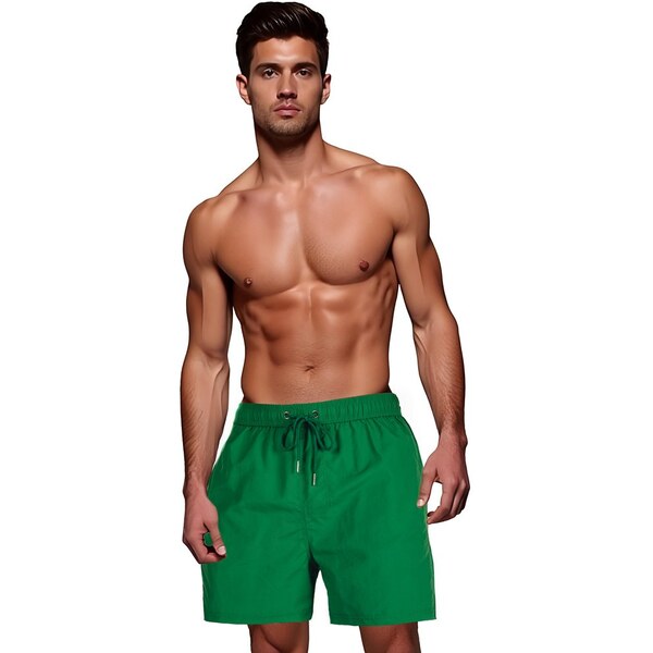 Dstreet Módne tmavozelené pánske plavky 63796465