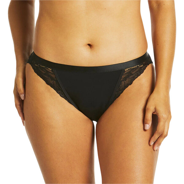 Menštruačné nohavičky Love Luna black LUXE Lace Midi Tanga Brief 64014760