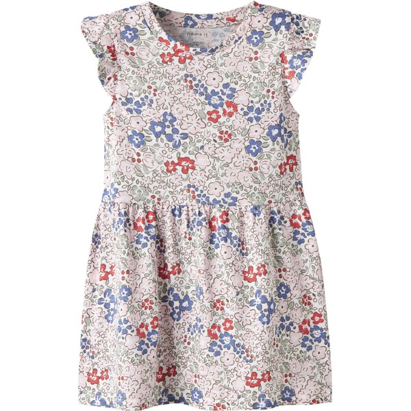 NAME IT Šaty NMFHaile modrá / svetlozelená / červená / biela 63261990