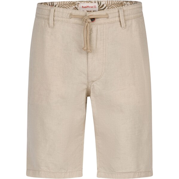 Pánske béžové bavlnené bermudy s ľanom HATTRIC 63800901
