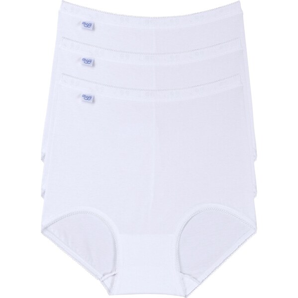 Sloggi Dámske nohavičky 3 pack Basic maxi white 63802344