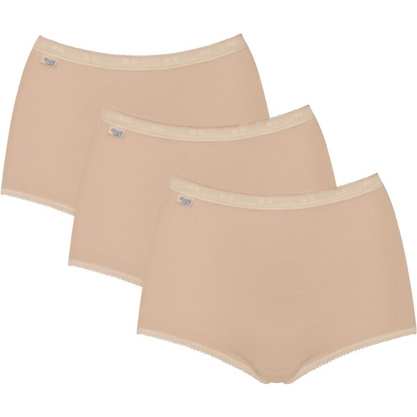 Sloggi Dámske nohavičky 3 pack Basic maxi beige 63802343