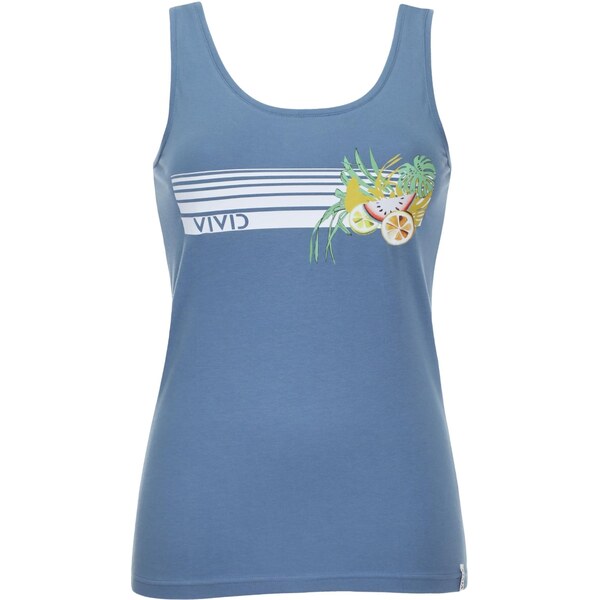 VIVID Top dymovo modrá / citrónová / biela 65921627