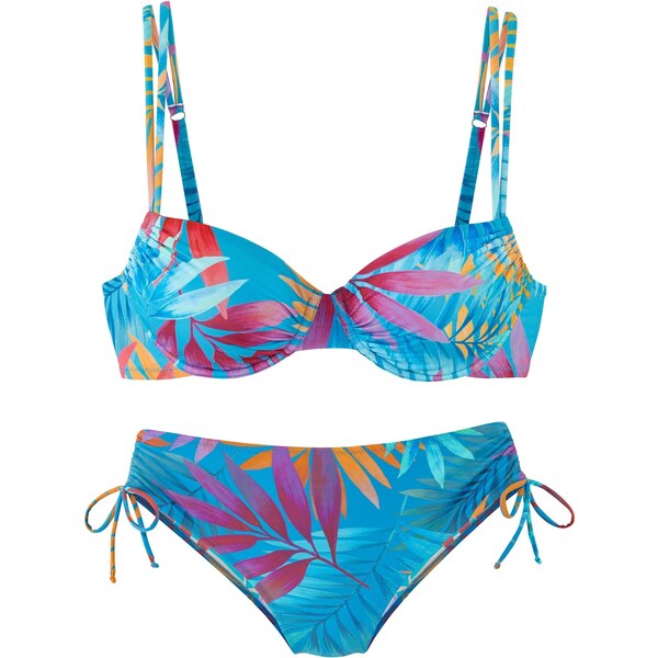 LASCANA Bikiny modrá / farba lesného ovocia / oranžová / ružová 63969766