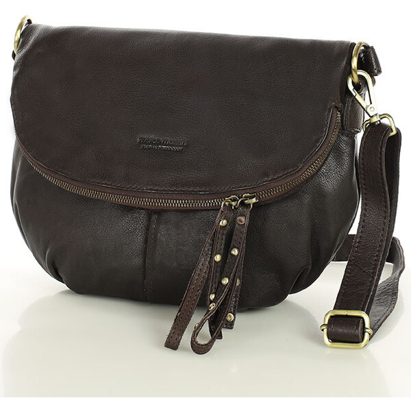 MARCO MAZZINI Kožená kabelka cez rameno | čokoládovohnedá vs121c 63815838