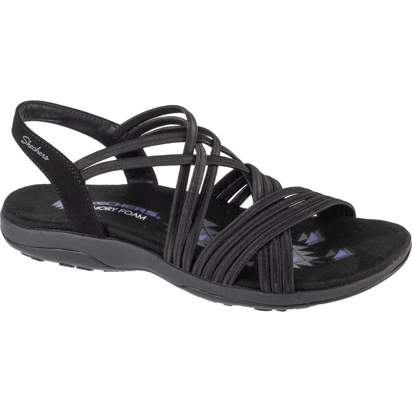 Černé dámské sandály Skechers Reggae Slim - Sunnyside 163185-BBK 63815866