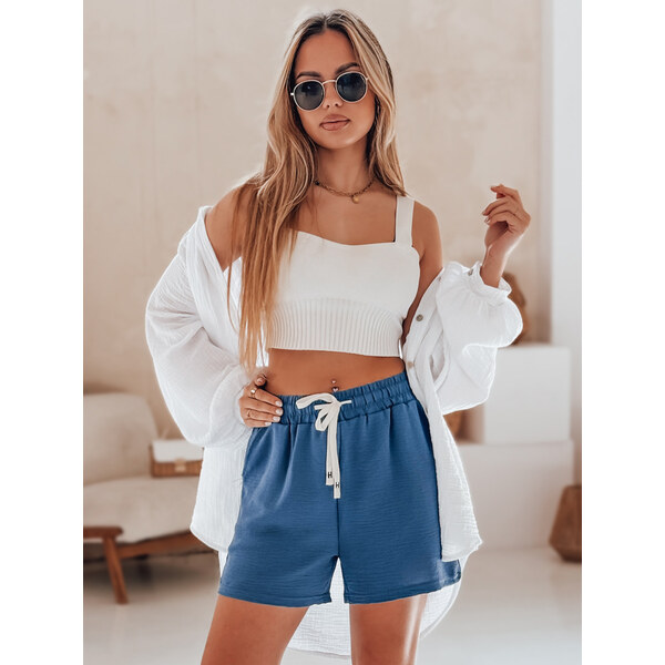 DStreet Dámske šortky HOT VIBE modré 64693012