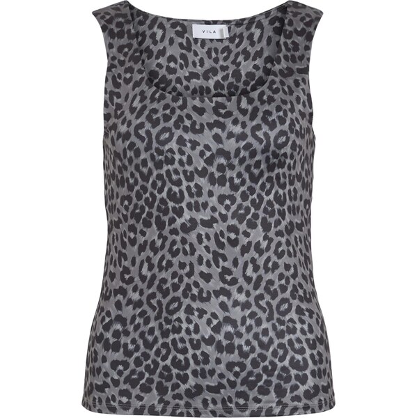 VILA Top VIKenza sivá / tmavosivá 63817689