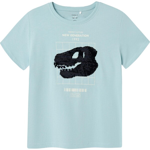NAME IT Tričko NKMKURTH svetlomodrá / čierna 63817745